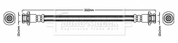 BORG & BECK Pidurivoolik BBH8084